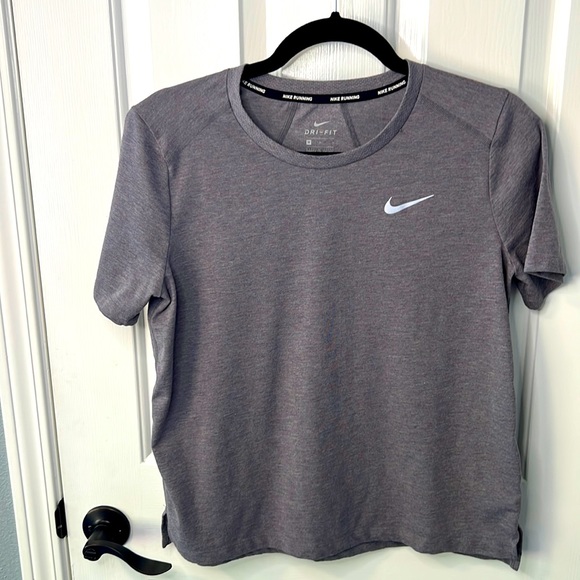 Nike Tops - Nike Running Athletic Dri-Fit Gray T-Shirt- Size - Medium